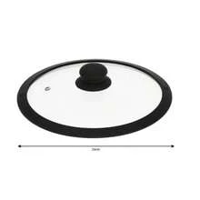 Pokrywa Ø24cm, Szkło Kinghoff - Black - View 2