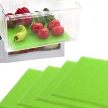 Fruit & Veggie Life Extender Liner For Fridge Refrigerator Drawers,– Extends The Life Of Your Produce & Prevents Spoilage - Green - View 7