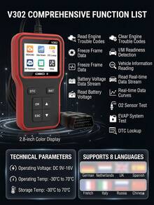 2026 Upgraded OBD2 Scanner Diagnostic Tool, Check Engine Lights And Clear Vehicle Trouble Codes With Professional Battery Start Test, Cloud Printing Enhanced Car Scanner For All Vehicles Since 1996 - Multicolor - View 7