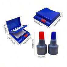 2/3/6pcs Ink Pads, Quick-Drying Water-Based Ink, For Stamps, Stamp Pads, Suitable For Students, Teachers, Accountants, Financial Personnel, Stamping, Fingerprints, Back To School, Learning And Office Supplies - Multicolor - View 13