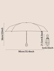 1pc Mini Travel Sun Umbrella, Foldable Umbrella, Outdoor Portable Sun Umbrella, UV Protection Sun Umbrella, With Storage Bag, Sun Protection Umbrella, Sun Protection Product, 6 Ribs + Thickened Black Glue Sun Protection Coating, Travel Essential, Perfect For Outdoor, Travel, Summer Sun Protection, Windproof And Waterproof - Multicolor - View 10
