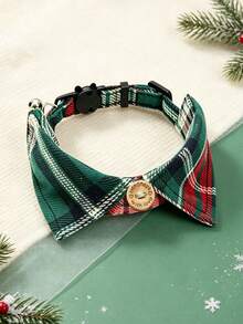 Christmas Adjustable Cat & Dog Collar With Bell Pendant, Anti-Slip Buckle Design, Exquisite & Cute Pet Christmas Gift, Suitable For Cats And Small Dogs - Multicolor - View 15