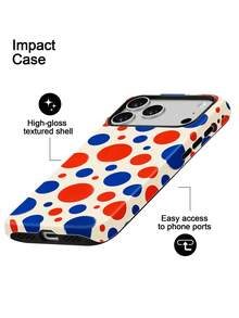 Colorful High Contrast Polka Dot Case For IPhone18 Pro Max,17,17Pro Max,16Pro,15Pro Max,13pro,15,14,14Pro,13,12,11 - Contrast Polka Dot - View 4