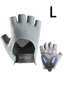 1 par de guantes de fitness antideslizantes de media dedo, guantes deportivos transpirables, guantes de entrenamiento de gimnasio unisex para ciclismo, levantamiento de pesas, yoga y entrenamiento de fitness - A - Ver 15
