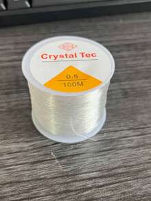 1 Roll Flexible Transparent Beaded Rope - 0.5mm Elastic Line, Suitable For DIY Jewelry Making, Keychains, Bracelets And Necklaces - Smooth Stretchable Beading Wire, Designed For Bead Artists, Durable Handmade Material, DIY Craft Material, Valentine's Day, Children's Day, Christmas - A - View 9