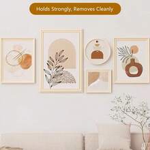 72pcs Heavy Duty Adhesive Strips | No-Drill Damage-Free Hanging Hooks, Double-Sided Tape Suitable For Smooth Surfaces, Removable Strong Fixing For Photos, Christmas Decorations And Wall Art, Polyamide Material - A - View 12