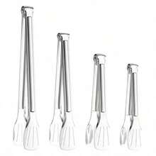 1pc Heavy Duty Rust-Proof Stainless Steel BBQ Tongs, Suitable For Grilling, Camping, Cooking And Baking, Holiday Kitchen Tool, Perfect For Celebration Occasions - A - View 17