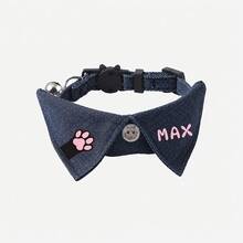 Kalung Kucing Personalisasi dengan Nama & Jejak Kaki Kustom - Cocok untuk Pemakaian Sehari-hari, Properti Foto, Lonceng & Gesper, Dasi Kupu-kupu Ringan dan Nyaman untuk Label, Papan Nama, untuk & Jalan-jalan - MultiWarna - View 10