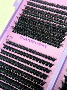 270pcs Natural Soft False Eyelashes, 80D/100D/160D/200D Thickness, Large Capacity, 10-18mm/8-16mm Length, 0.07mm Diameter, D-Curl Shape, Soft Texture, Suitable For DIY Handmade False Eyelashes And Daily Makeup, Cartoon Style, Upgraded Gift Box Packaging - D - View 7