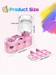 Paint Brush Rinser, Multifunctional Paint Brush Cleaner Art Supplies With Washing Bucket,Painting Water Dispenser Water Cycle Rinser For Acrylic And Water-Based Paint Cleaning Tools - Regular Model - View 7