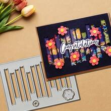 1pc Piano Metal Cutting Die, DIY Scrapbook Decoration Embossing Cutting Template, Greeting Card Making Template, Suitable For Photo Album Card Making, Handmade Card Tool - A - View 5