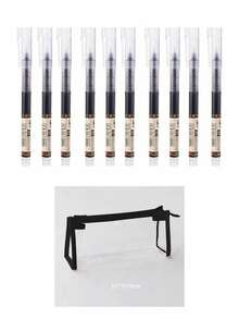 5pcs/10pcs Black/Blue/Red 0.5mm Ultra-Fine Liquid Ink Neutral Pen Refill Set, Optional Pen Pouch, Office Exam Ballpoint Pen, Student School Supplies - Sets - View 13