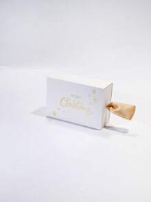 5pcs Festive Christmas Slide-Out Favor Boxes, Small Square Gift Packaging With Metallic Lettering And Matching Ribbon Handle, Reusable Holiday Boxes For Winter Parties, Family Celebrations, Table Displays And Surprise Gifts - 8.5x6x3cm - View 15