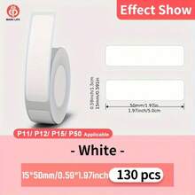 Marklife 50mm Round Sticker Labels Compatible With P50/M221/M200/M220/M120/M110 Label Printers, Self-Adhesive Colored Paper Circles For DIY Logo, For Home, Office, Events - Bulk Circular Label Sheets - View 13