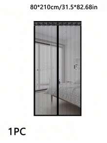 1pc Soft Mesh Magnetic Screen Door, Breathable Mosquito & Fly Proof Net, Easy Install Self-Adhesive Soft Door Curtain, Suitable For Year-Round Use, Fits Front Door, Sliding Door, Fly Screen/Insect Mesh - Multicolor - View 21
