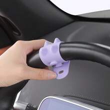 Orange/Purple Dual-Color Design, Effectively Relieves Driving Fatigue; Steering Wheel Surface Uses Anti-Slip Massage Material, Helps Maintain A Clear Mind. For Those Who Need Long-Distance Driving Or Frequent Travel, This Product Is Absolutely Essential. - Steering Wheel Anti-slip Ring - View 2