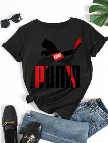 Women T-Shirts - 黑色 - 查看 5