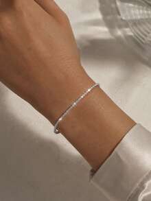 FOREVER QUEEN 925 Sterling Silver Bracelet, Suitable For Women And Girls. Twisted Chain Jewelry, Excellent Gift Choice. - Bracelet - View 6