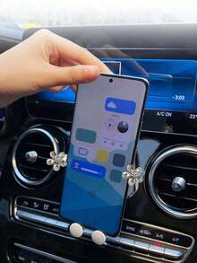 重力式車用出風口手機支架 自動夾緊 單手操作 免持式 輕巧穩固安全夾扣 相容 iPhone 與 Android 車用配件 - A - 查看 3