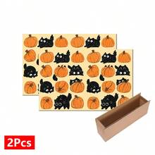 1pc Cat & Pumpkin Pattern Diatom Mud Kitchen Dish Drying Mat, Halloween, Can Be Used As Halloween Gift, Halloween Decoration, Absorbent Dish Drying Mat, Coffee Machine Mat, Dishwashing Mat, Sink Mat, Kitchen Countertop Protector, Suitable For Cups, Plates, Tableware And Kitchen Decor - Multicolor - View 10
