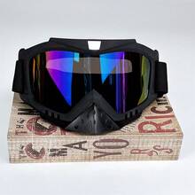 Adult Ski Goggles, Suitable For Skiing, Cycling, Hiking, Motocross, Snowmobiling, Outdoor Sports Nose Protection Eye Protection, PC Lens - Multicolor - View 10