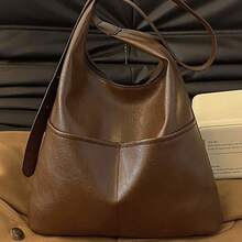 1pc Women's Tote Bag 2026 Spring/Summer New Minimalist Commuter Underarm Bag Large Capacity Crossbody Shoulder Bag - Multicolor - View 1