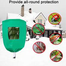 Plant Frost Protection Covers With Viewing Window Reusable Drawstring Tree Cover Winter Tree Blanket With Zipper For Plants Frost Protection Cloths Garden Outdoor Yard - Protective Cover - View 13