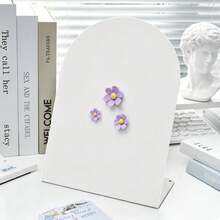 1pc Highly Attractive Daisy Message Board, Desktop Memo Display Stand With Magnetic Flower, Suitable For Back To School Desk Memo Recording, Christmas Holiday Memo Message Display, Halloween Theme Card Display, Perfect As A Back To School Gift For Classmates And Friends - Message Board - View 1