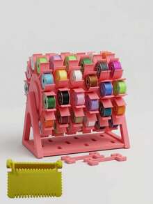 Rotating Bobbin Organizer, Sewing Machine Bobbin Storage Rack Handmade Thread Holder Desktop 360° Rotating Bobbin Storage System Sewing Accessories, Suitable For Sewing Room, Craft Table And DIY Studio, Sewing Accessories - Multicolor - View 12