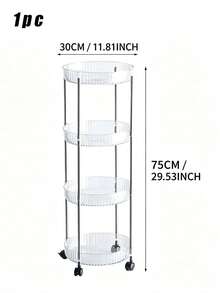 1 kệ lưu trữ nhỏ nhiều tầng bằng chất liệu acrylic, dễ lắp đặt cho phòng tắm, nhà bếp, cạnh giường, phòng ngủ, kệ lưu trữ di động nhiều tầng - Nhiều màu - Xem 8
