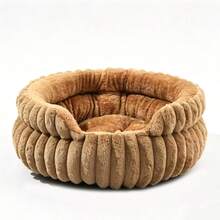 Round Cat Bed With Notch, Warm And Breathable, Fluffy And Soft, Suitable For All Seasons, Solid Color, Small Pet Bed/Cat Bed, Winter Warm Pet Bed. Cat Bed, Dog Bed - Multicolor - View 6