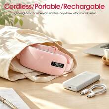 Warm Uterus Waist Belt, USB Rechargeable Heating Pad, Heating Vibration Massage Waist Belt - A - View 8