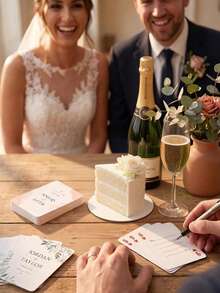 Personalized Floral Custom Playing Cards Set (54 Cards) With Metal Gift Box, Custom Name & Date Souvenir, Wedding Guest Book Alternative And Reception Party Game, Fun Family Tabletop Entertainment, Ideal Anniversary Gift For Newlyweds, Friends And Family - Multicolor 3 - View 8