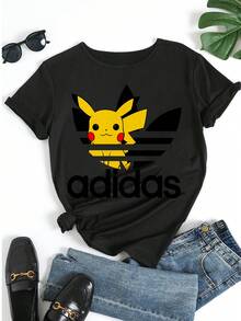 Women T-Shirts - 黑色 - 查看 5