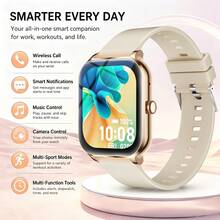 Jam Tangan Pintar Olahraga, Layar Sentuh Penuh 1,83 Inci, Dengan Pesan, Panggilan, Penghitung Langkah Olahraga, Kompatibel dengan Ponsel Android, Jam Tangan Kebugaran Pintar, Cocok untuk Hadiah Wanita, Pria, Teman, Hadiah Ulang Tahun - MultiWarna - View 14