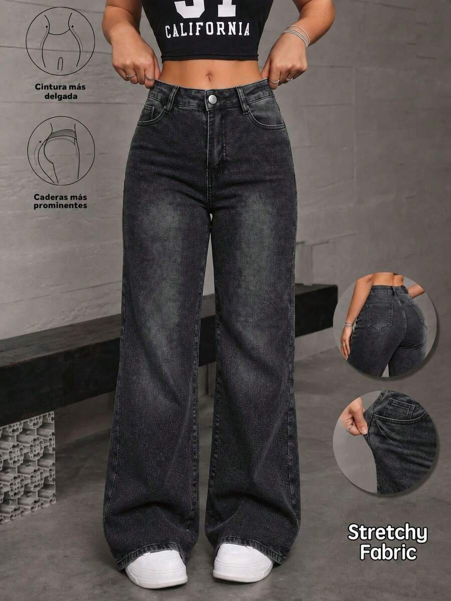 Women Jeans - Black and Gray - View 1