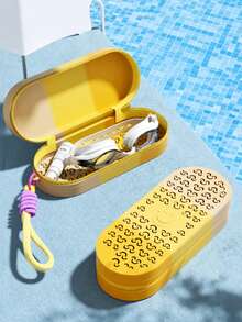 YUKE Swimming Goggles Case, Waterproof Hard Shell Storage Box Suitable For Swimming Goggles, Portable Pressure-Resistant Box With Lanyard, Lightweight Travel Pool Accessory - Multicolor - View 6