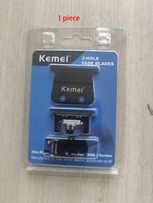 Kemei KM-2293 电动理发器原装替换刀片，理发器刀片配件替换套装，热门型号理发器OEM刀片，1套 - 黑色 - 查看 7