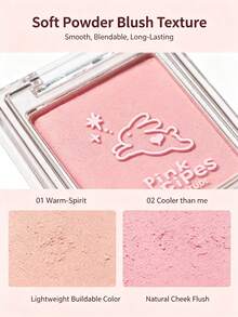ETUDE Pink Recipes Multi-Function Powder Blush 01 Warm-Spirit, Soft Matte, Natural Flush, Layerable, Long-Latting Lightweight, Suitable For Beginners, Korean Beauty, Olive Young, Gift, 1.2g/0.042 Oz. - 01 Semangat Hangat - View 4