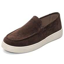 Men's Fashion Casual Slip-On Loafers, Lightweight Breathable Commuter Sneakers, Easy-On Driving Shoes For Daily Wear - Coffee Brown - View 9