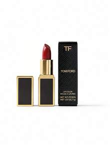 Tom Ford TF Black Tube Rich Lipstick #16 Scarlet Red 1g Creamy Satin Moisturizing Lipstick Sample Size For Daily Commute Color Swatch Portable - #16 1g - View 7