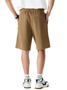 Men's Casual Cotton Loose Fit Drawstring Knee-Length Shorts, Summer - Khaki - View 7