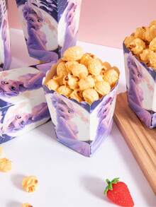 6pcs/12pcs/24pcs Anime Cartoon Theme Party Candy Boxes, Theme Party Gift Boxes, Candy And Cookie Boxes, Party Gift Bags, Party Gift Boxes, Suitable For Birthday Party, Candy And Popcorn Box Decoration, Applicable For Back To School Party, Holiday Essential Party Supplies - Multicolor - View 4