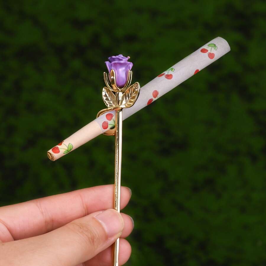 Cabin puff 1個長款玫瑰菸灰缸,3色可選,菸蒂架,固定支架,抽菸配件 - 查看 1