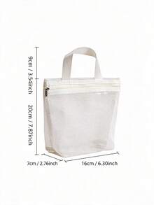 1/2pcs Mesh Toiletry Storage Bag, Zipper Closure, Large Capacity, Breathable Mesh, Suitable For Gym/Home/Travel/Beach, Multi-Scenario Storage Bag - Multicolor - View 7