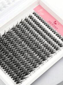 240 قطعة رموش صناعية D Curl بطراز عطلة 40D، أطوال مختلطة 9 مم-16 مم، بطراز طبيعي، صف واحد كثيف، عناقيد فردية مزروعة، رموش صناعية DIY، عناقيد رموش فردية، تمديد رموش خصلات فردية، عناقيد رموش صناعية - D - مشاهدة 4