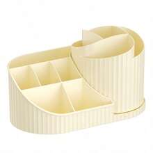 Multifunctional Cosmetic Storage Box With Multiple Compartments, Can Store Stationery, Skincare Products And Makeup Brushes - A - View 9