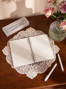 Cirelle 1PC Retro A5 Loose-Leaf Notebook, Thick Detachable Refillable Journal For School Student, Simple Aesthetic Stationery, Back To School Gift - Style 1 - View 4