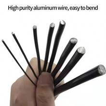 Bonsai Aluminum Wire Plant Support Rack Anodized Aluminum Bonsai Training Wire For Plant Shaping Gardening Accessories 1/1.5/2/2.5/3/Mm - A - View 9