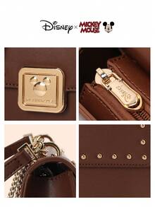 Disney Exclusive IP Crossbody Bag With Chain Strap, Exquisite And Lightweight, Perfect Gift Choice - Brown - View 7